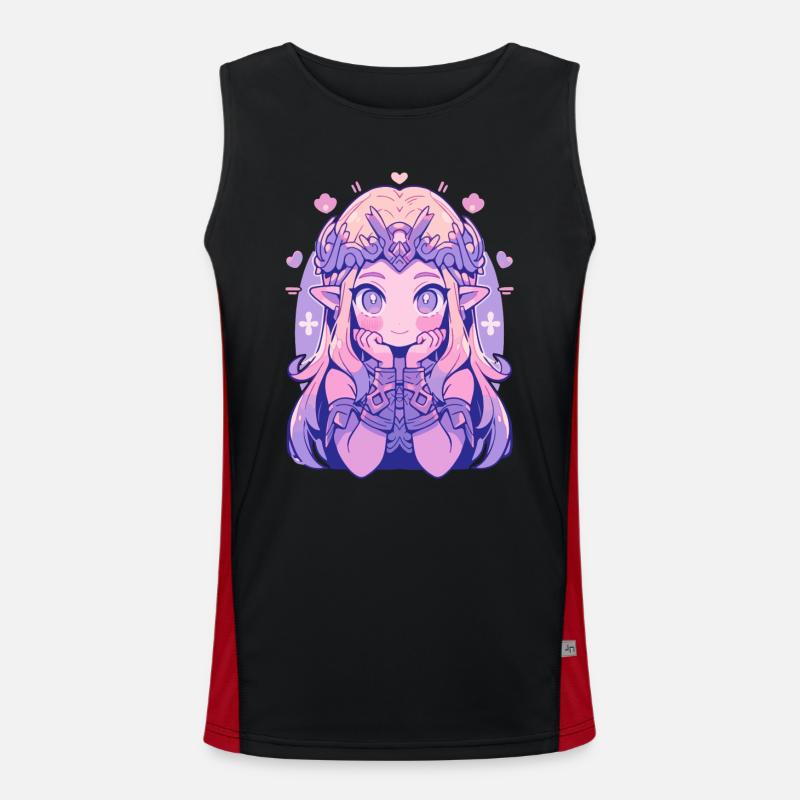 Princesse Chibi mignonne - Conception de conte de fées mignon Débardeur respirant contrasté Homme 