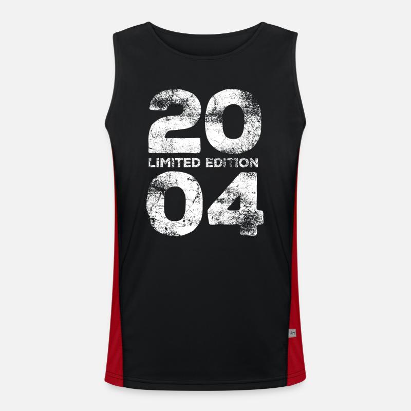 Limited Edition 2004, 20. Geburtstag Geschenk Funktionelles Kontrast-Tank Top für Männer 