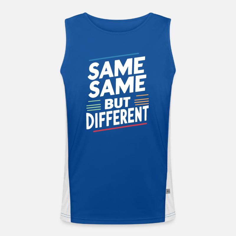 Same Same But different Thailand Traveler Backpack Men's Functional Contrast Tank Top 