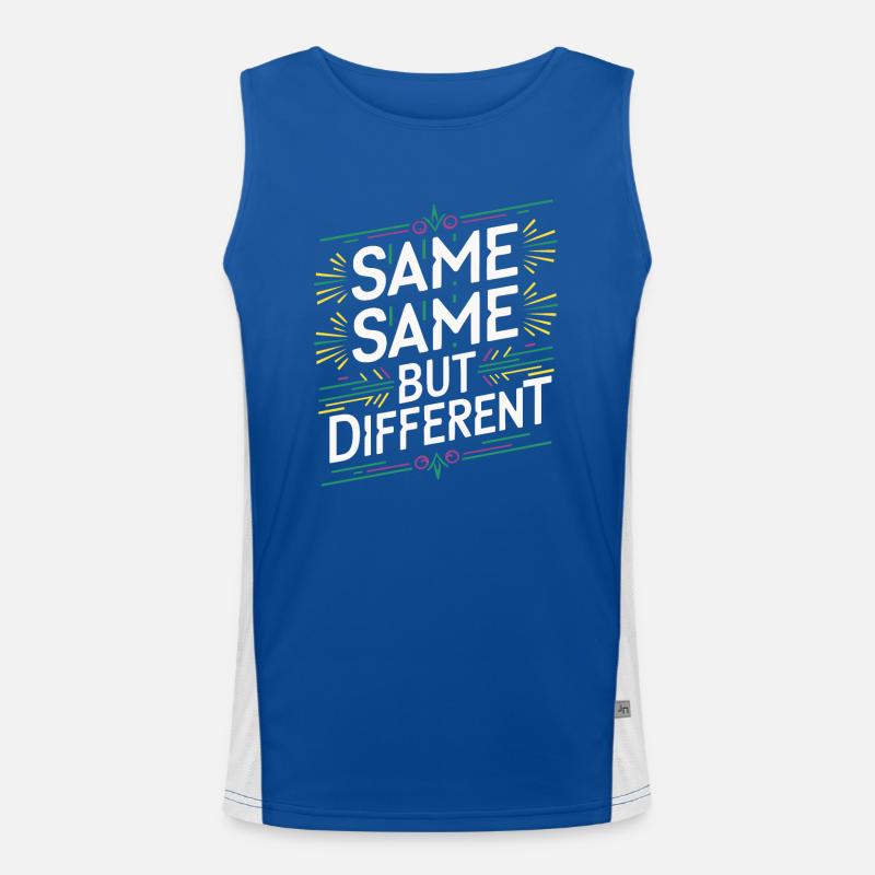 Same Same But different Thailand Traveller Rucksack Funktionelles Kontrast-Tank Top für Männer 