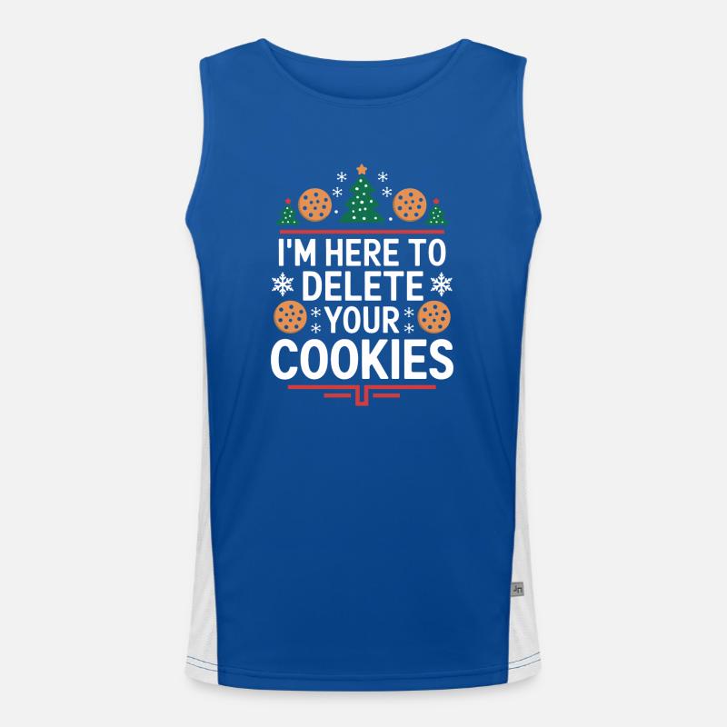 Je suis là pour supprimer vos cookies Programme de Noël Débardeur respirant contrasté Homme 
