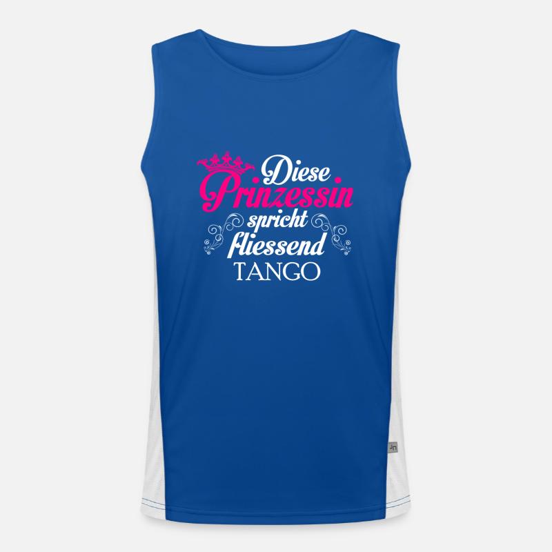 Tango - Prinzessin Funktionelles Kontrast-Tank Top für Männer 