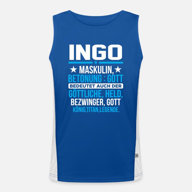 INGO - Titan Funktionelles Kontrast-Tank Top für Männer 