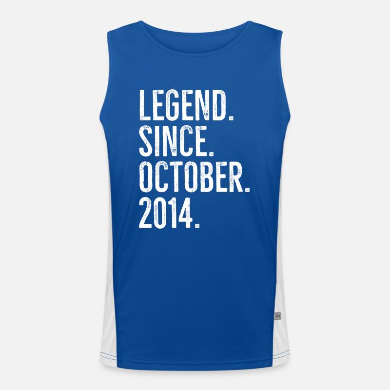Legend Since October 2014 Men's Functional Contrast Tank Top 