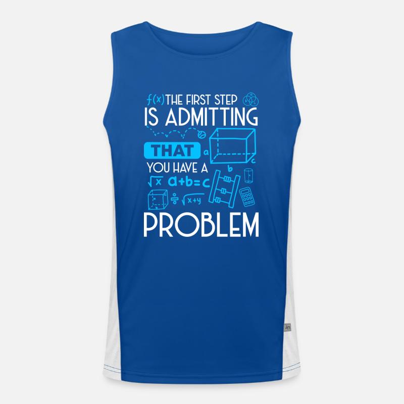 Problem Lustig Das geringere Übel Funktionelles Kontrast-Tank Top für Männer 