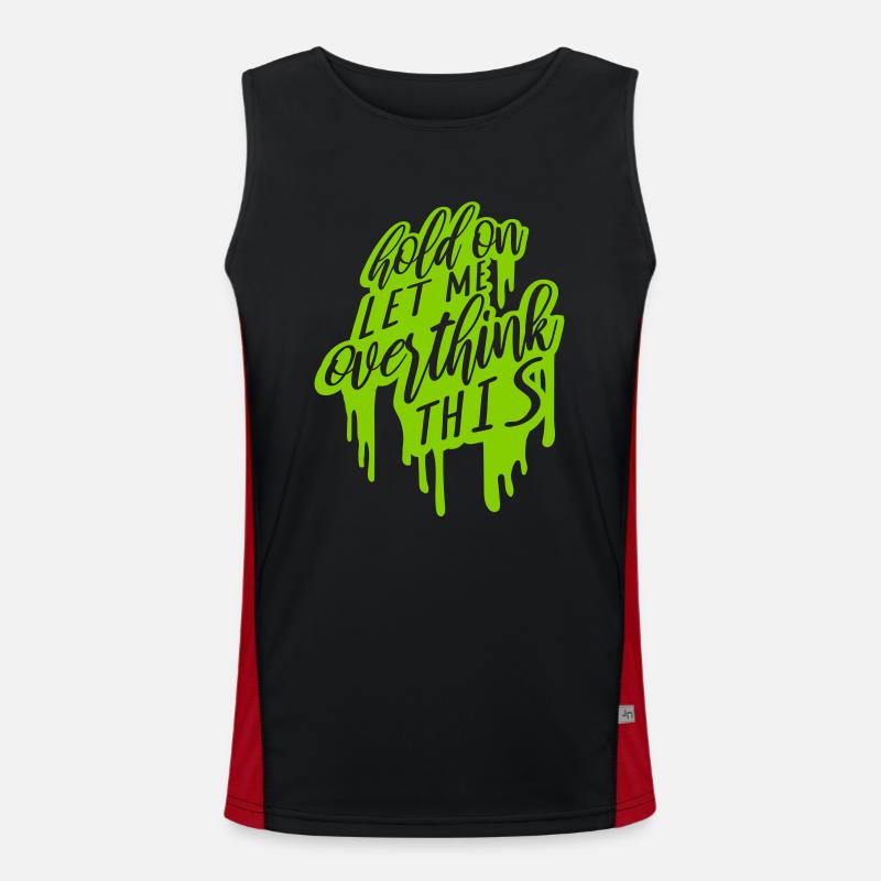 Let me overthink this Men's Functional Contrast Tank Top 