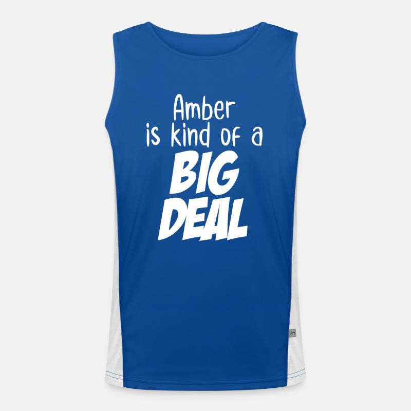 Bernstein ist eine große Sache Funktionelles Kontrast-Tank Top für Männer 