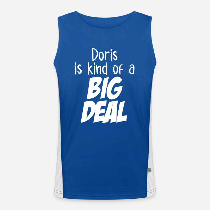 Doris ist eine große Sache Funktionelles Kontrast-Tank Top für Männer 