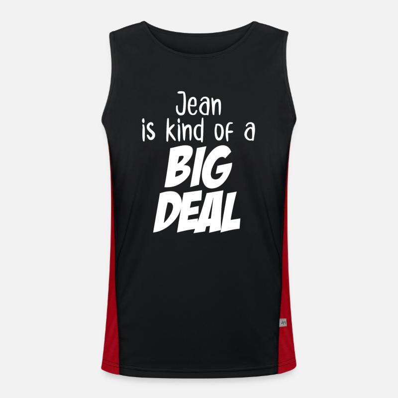 Jean ist eine große Sache Funktionelles Kontrast-Tank Top für Männer 