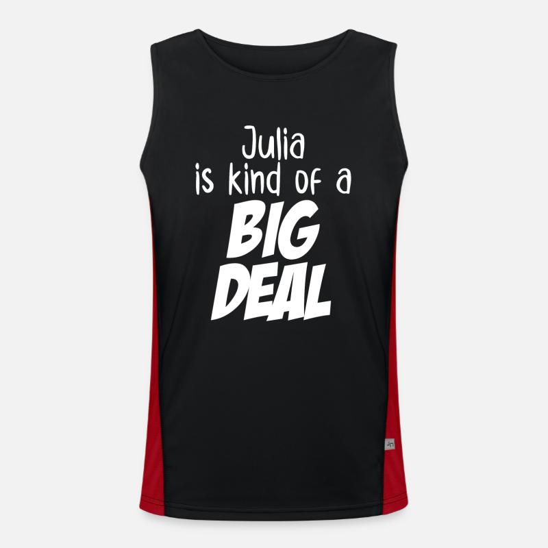 Julia ist eine große Sache Funktionelles Kontrast-Tank Top für Männer 