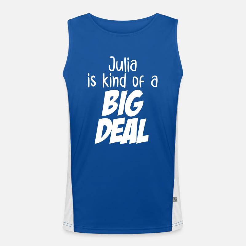 Julia est une sorte de grosse affaire Débardeur respirant contrasté Homme 