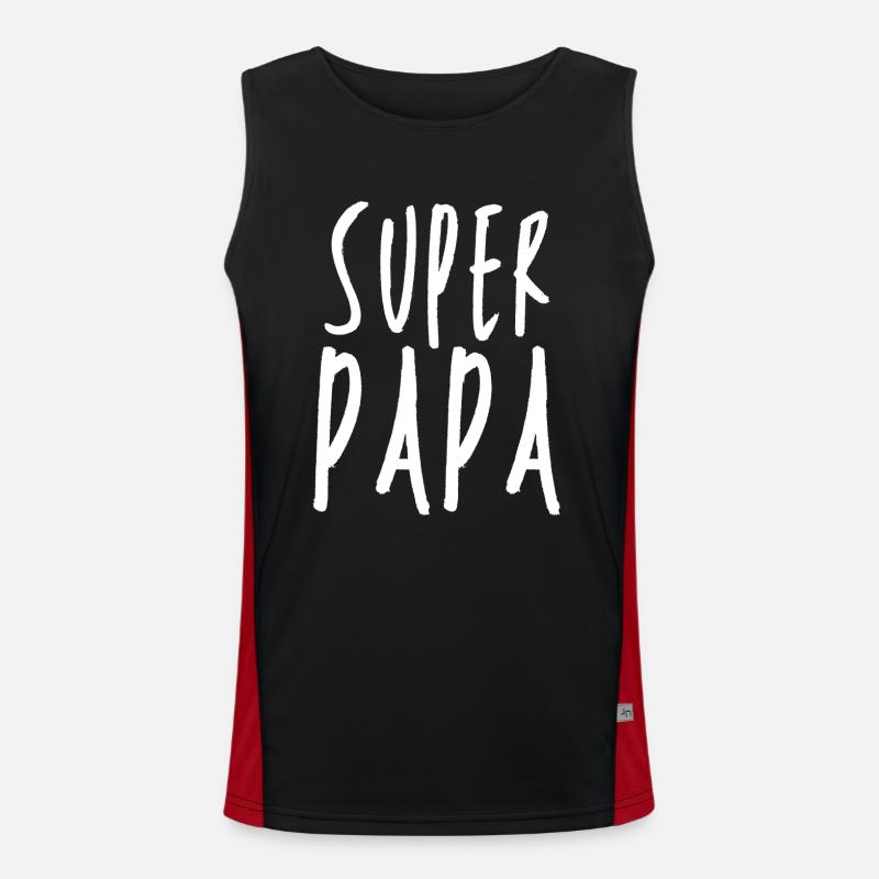 Super Papa Débardeur respirant contrasté Homme 