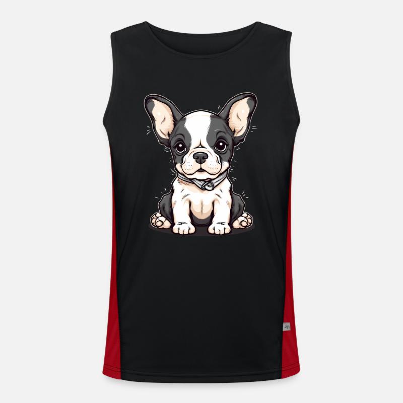 Chiot mignon Débardeur respirant contrasté Homme 