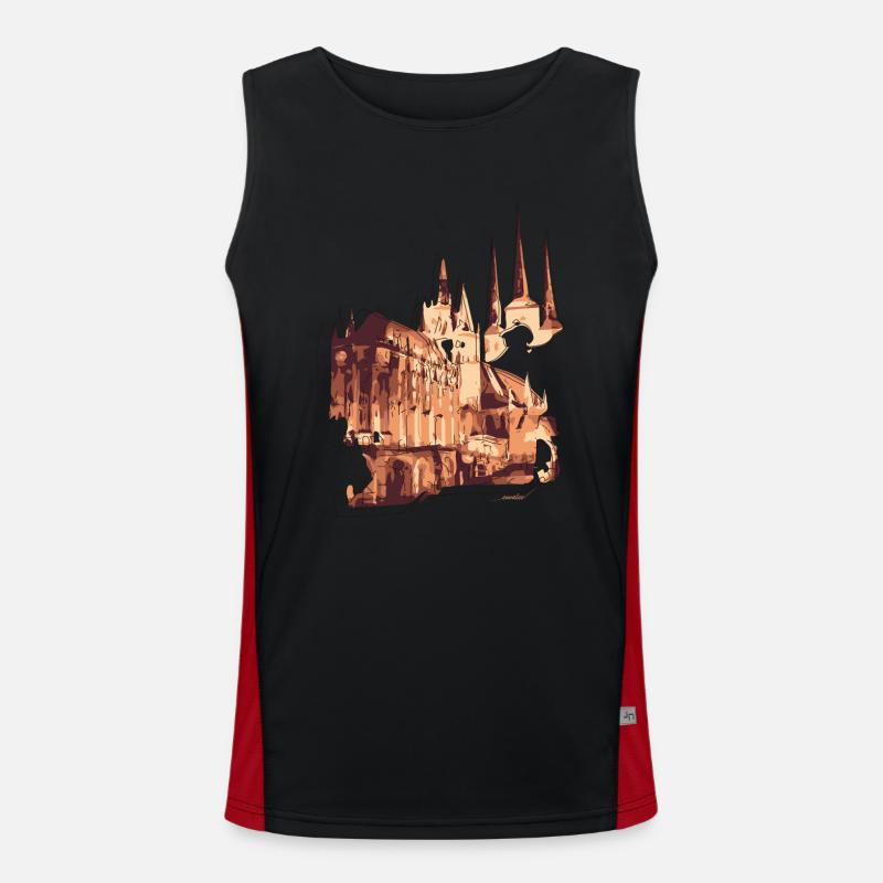 Kirche Funktionelles Kontrast-Tank Top für Männer 