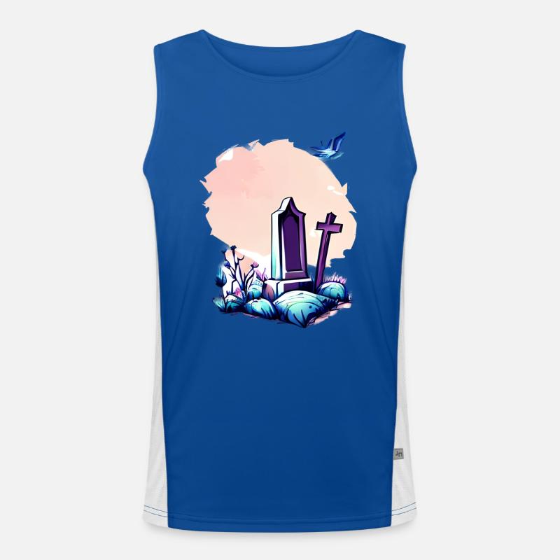 Abandoned grave Men's Functional Contrast Tank Top 