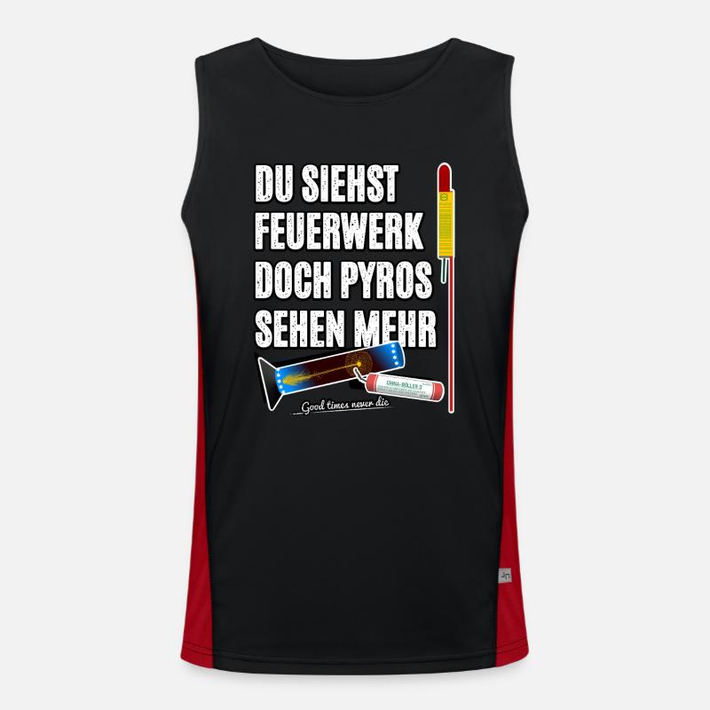 Pyro Nostalgia Men's Functional Contrast Tank Top 