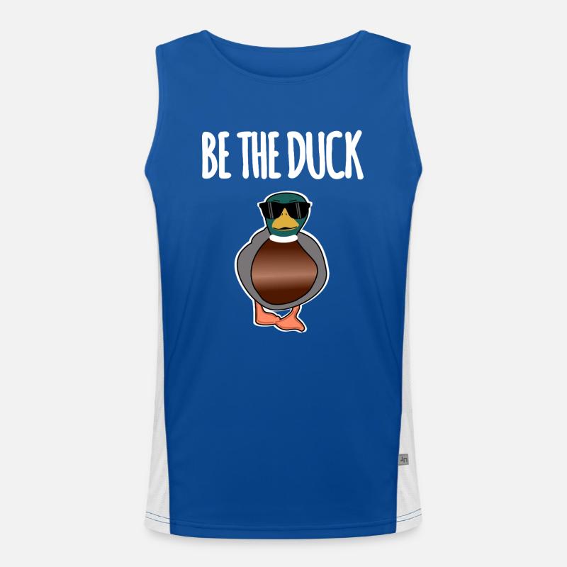 Be The Duck Funktionelles Kontrast-Tank Top für Männer 