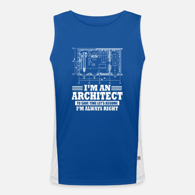 architecte Débardeur respirant contrasté Homme 