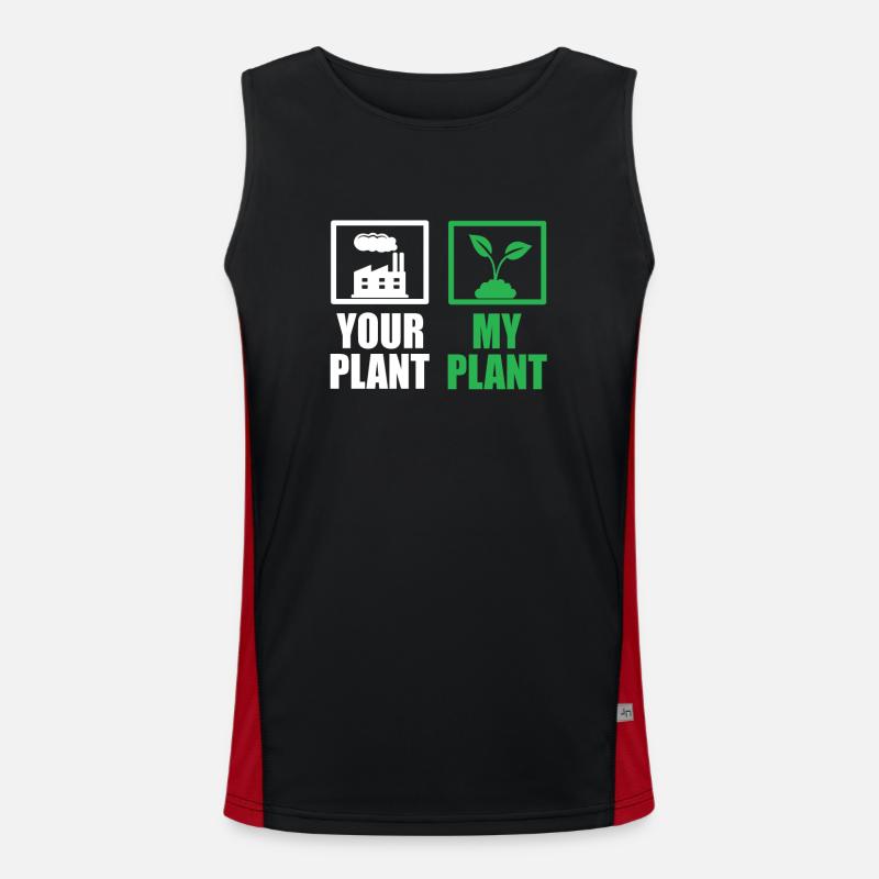 Umweltschützer Funktionelles Kontrast-Tank Top für Männer 