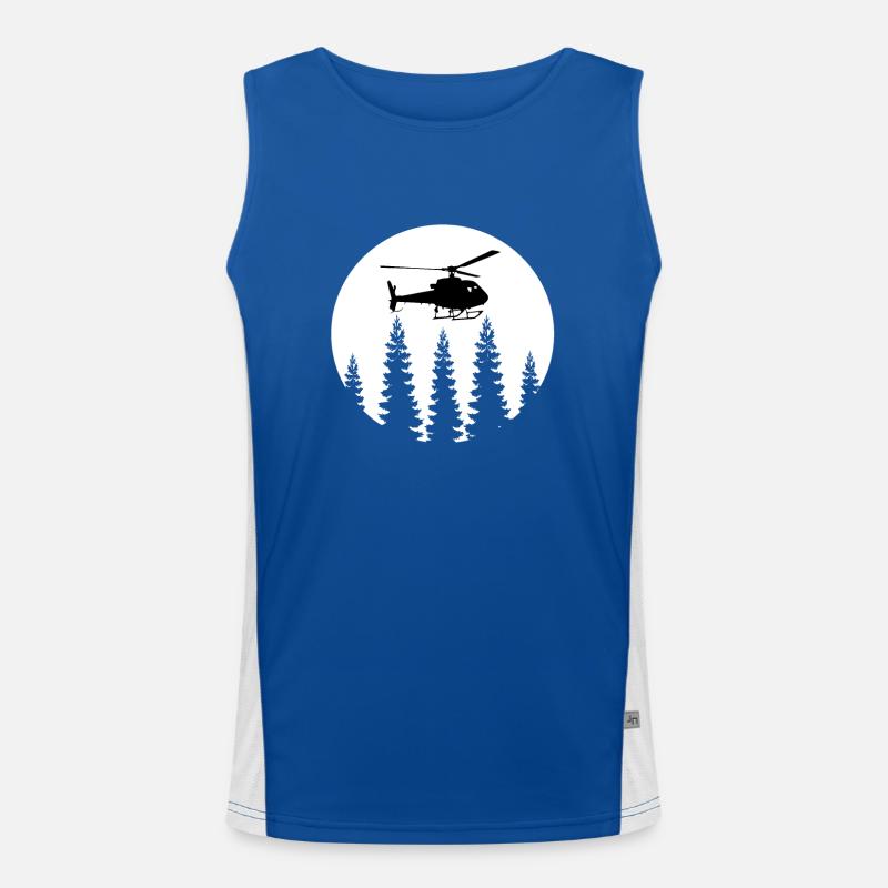 Hubschrauber Funktionelles Kontrast-Tank Top für Männer 