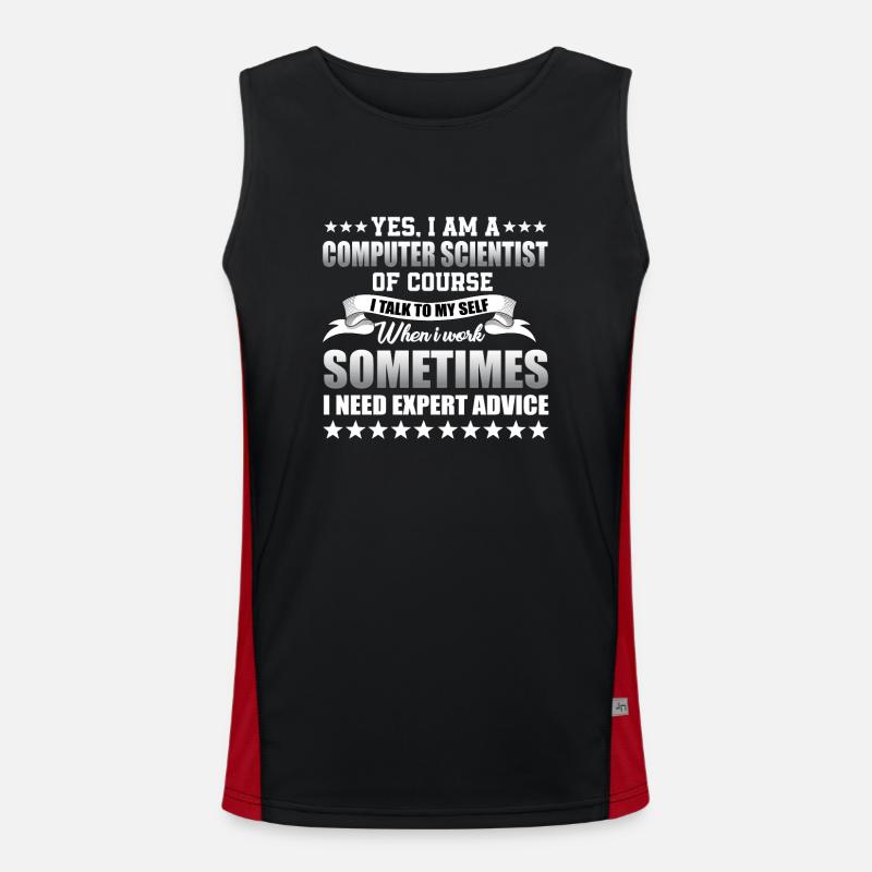 Informatiker Funktionelles Kontrast-Tank Top für Männer 