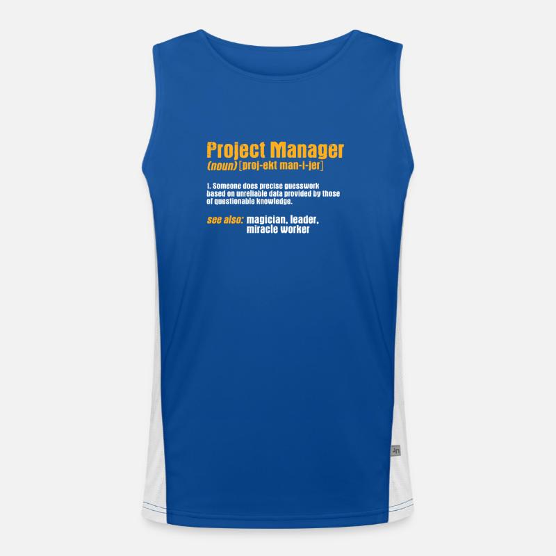 Project manager Men's Functional Contrast Tank Top 