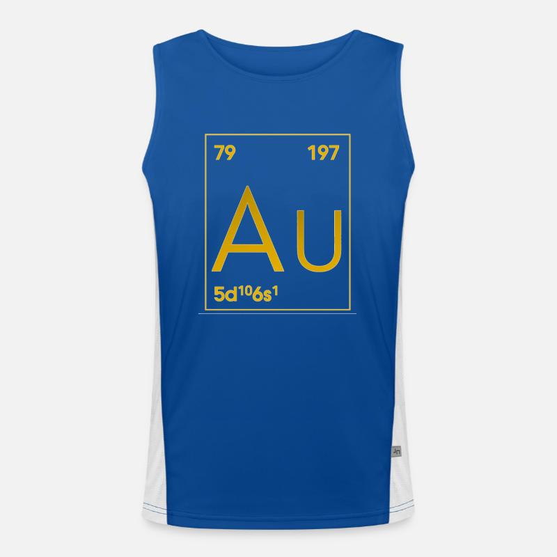 Gold as an element Aurum Men's Functional Contrast Tank Top 