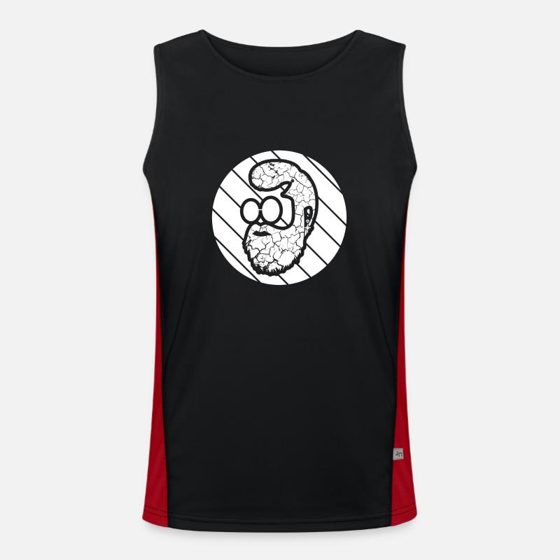 Bart Funktionelles Kontrast-Tank Top für Männer 