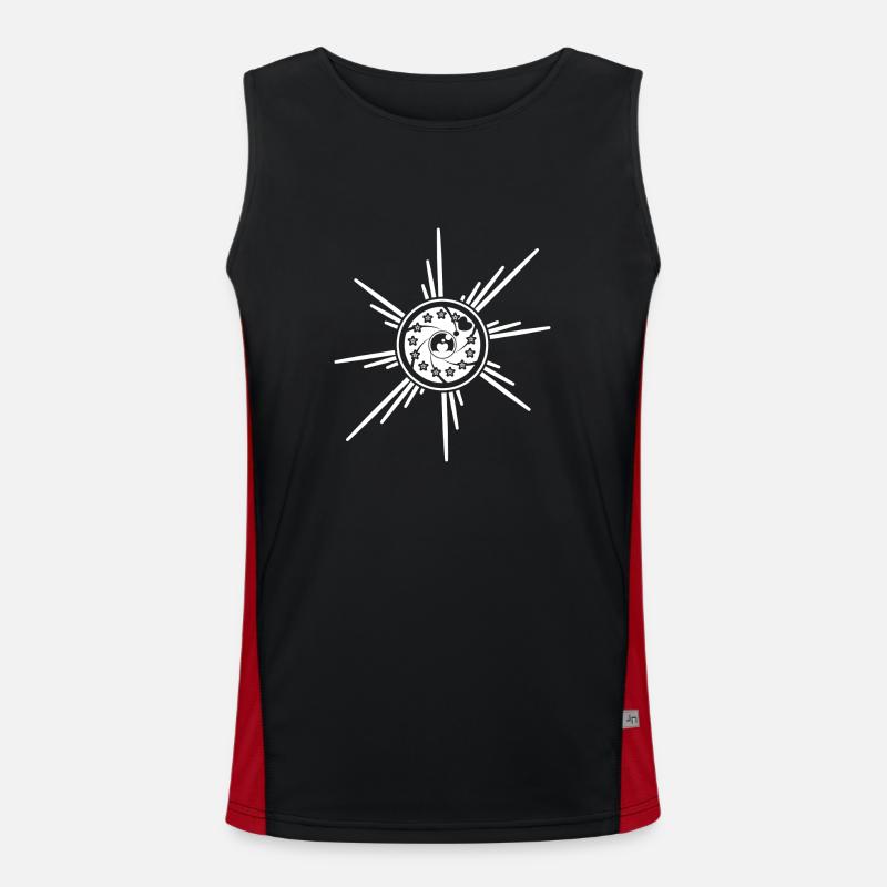 Camera lens Men's Functional Contrast Tank Top 