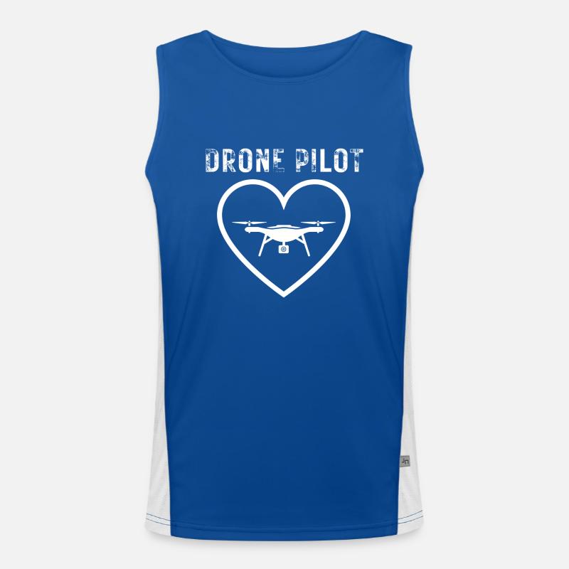 Drone Pilot Men's Functional Contrast Tank Top 
