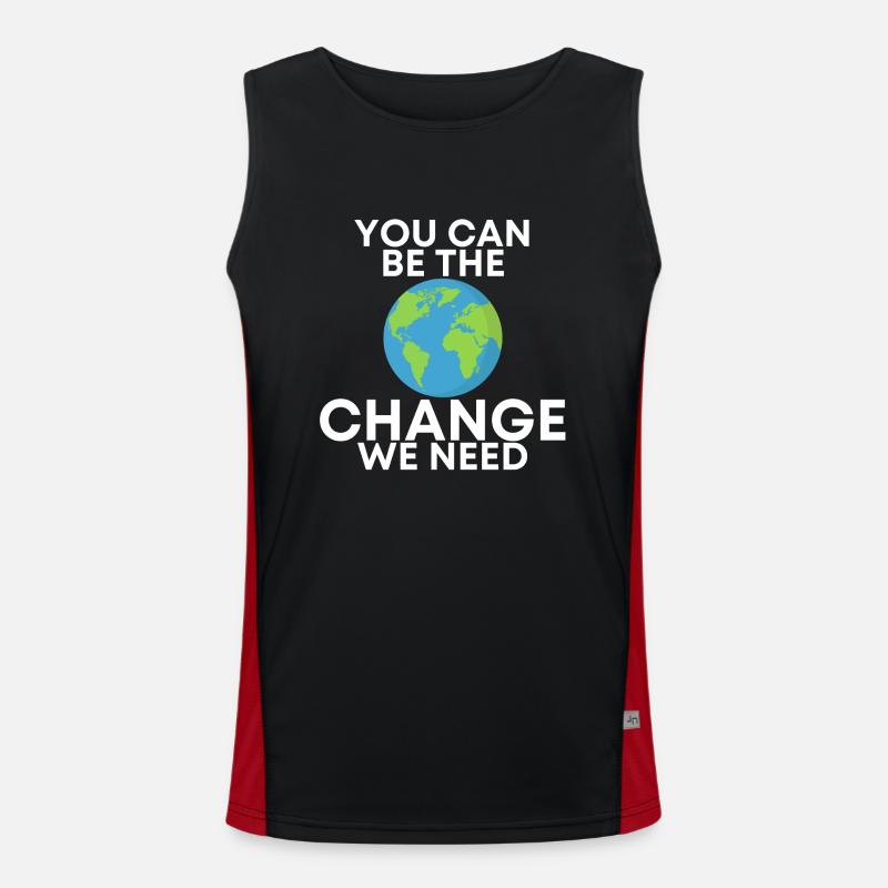 you can be the change Men's Functional Contrast Tank Top 