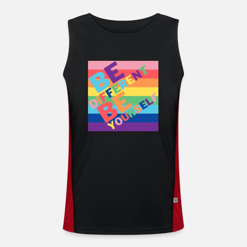 Be different Men's Functional Contrast Tank Top 