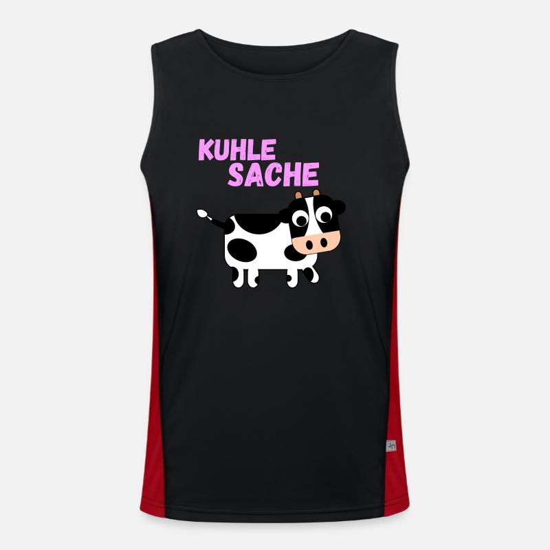 Kuhle Sache Funktionelles Kontrast-Tank Top für Männer 