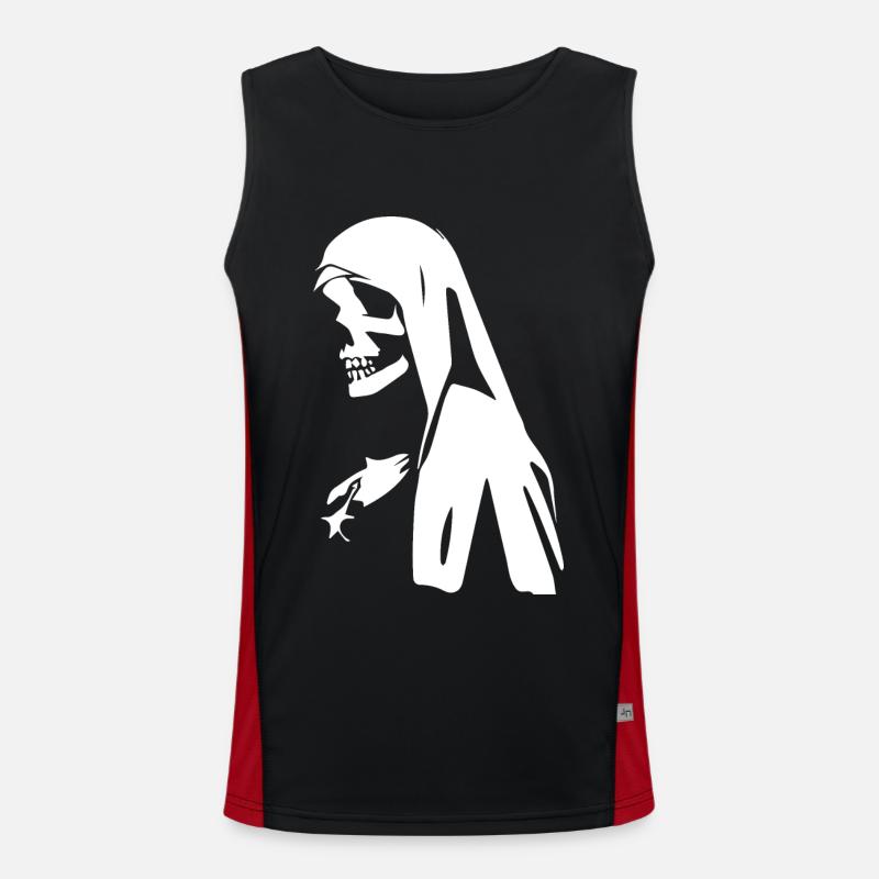 Osez vous démarquer dans Unique Horror Nun, Satanique, Débardeur respirant contrasté Homme 