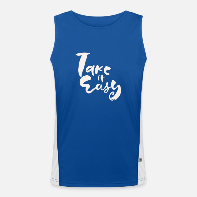 Take it easy Men's Functional Contrast Tank Top 