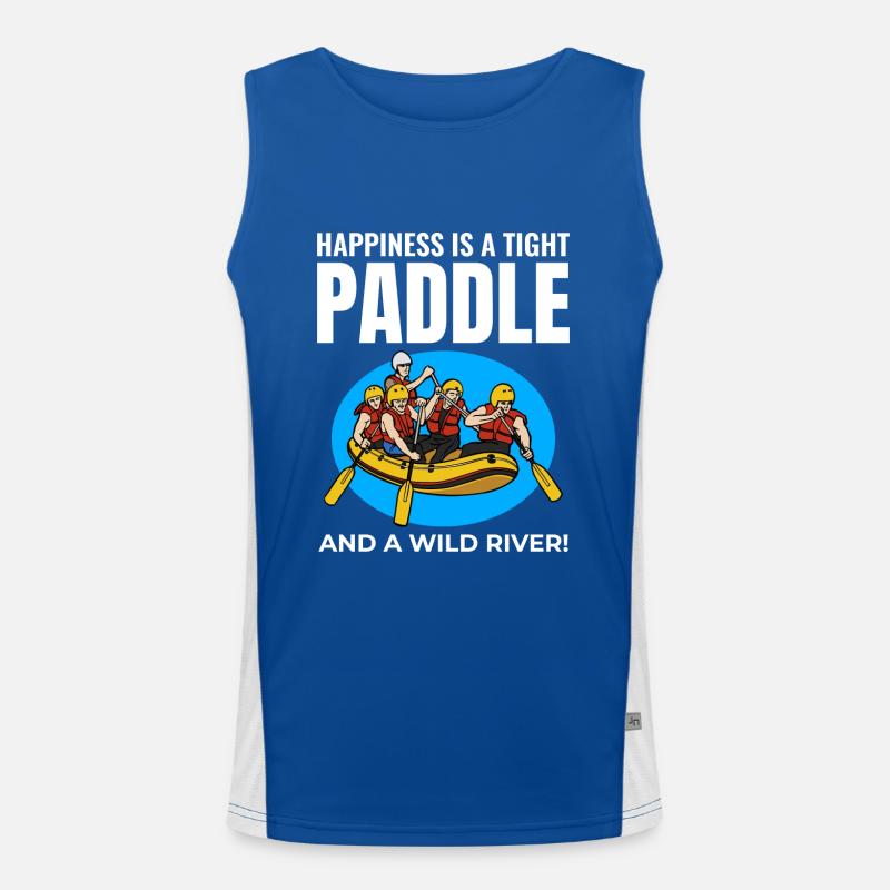 Rafting Team Raft Eau Vive Rafter Paddle Drôle Débardeur respirant contrasté Homme 