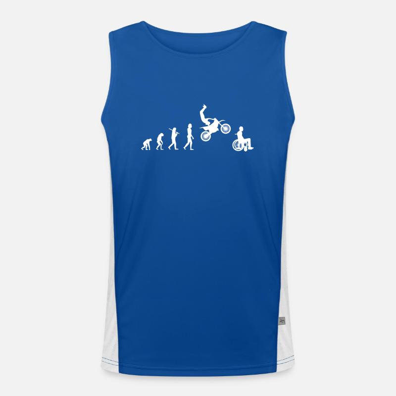 Motocross Tshirt Motorcycle Gift Funny Men's Functional Contrast Tank Top 