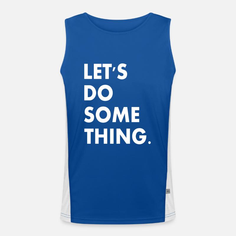 lets do something Men's Functional Contrast Tank Top 