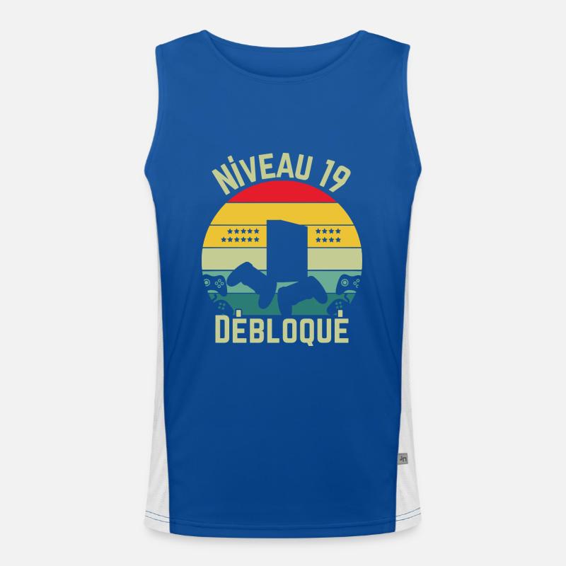 Level 19 Unlocked Men's Functional Contrast Tank Top 