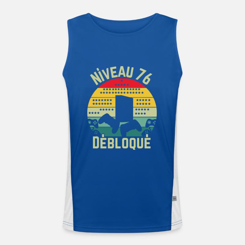 Level 76 Cleared Men's Functional Contrast Tank Top 