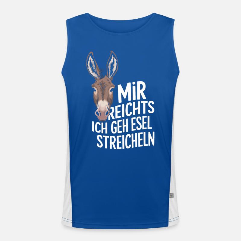 Âne âne mulet Muli Débardeur respirant contrasté Homme 