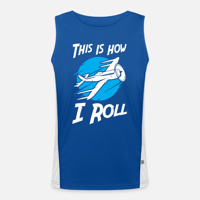 This is How I Roll Airline Flying Men's Functional Contrast Tank Top 