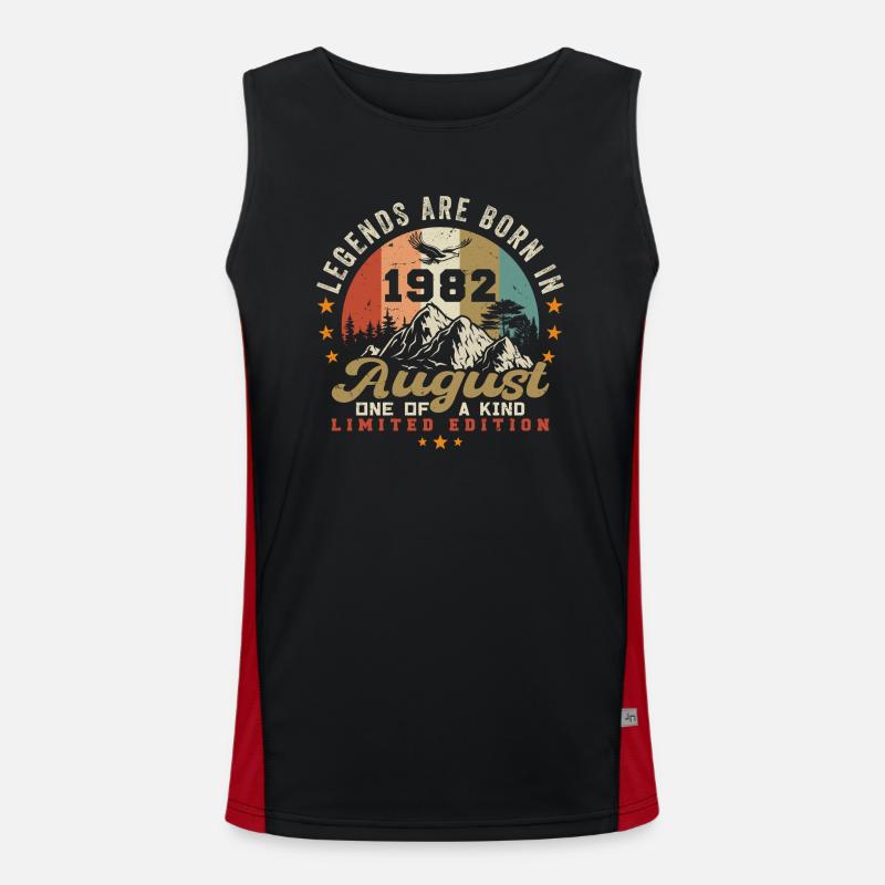 Legenden wurden im August 1982 geboren 1982 August Funktionelles Kontrast-Tank Top für Männer 