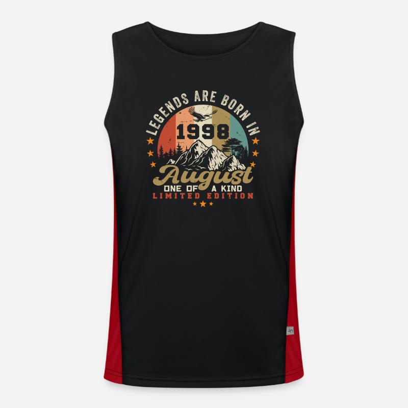 Legenden wurden im August 1998 geboren 1998 August Funktionelles Kontrast-Tank Top für Männer 