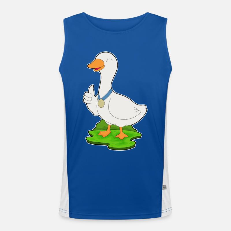Ente Medaille Funktionelles Kontrast-Tank Top für Männer 