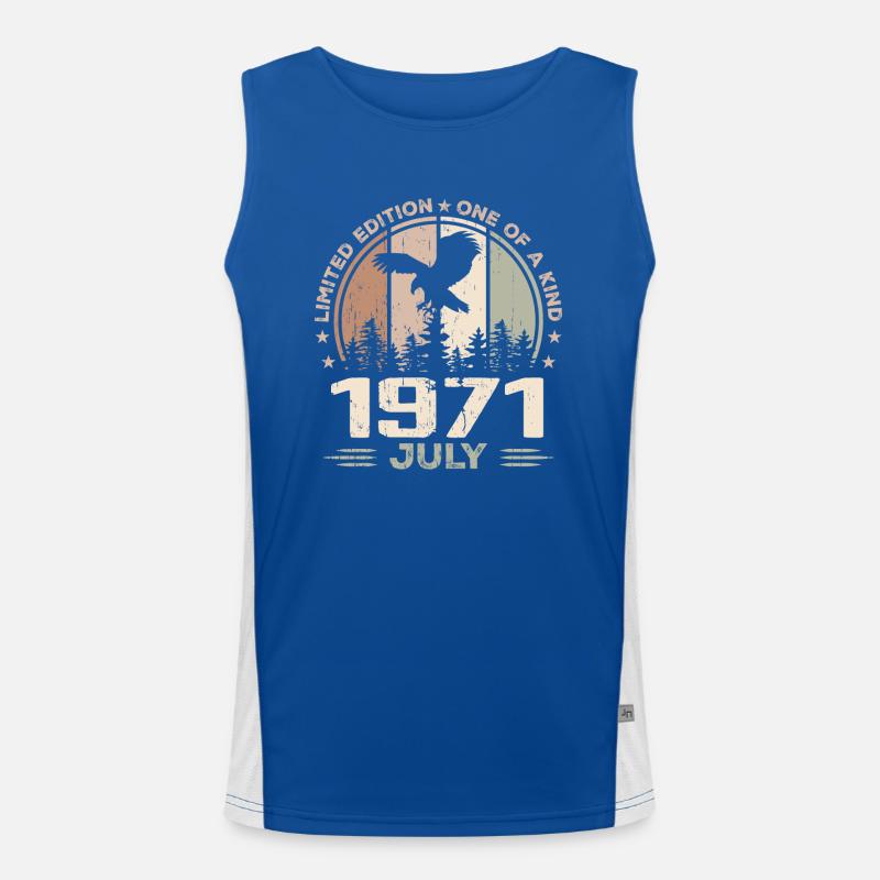 Incomparable since July 1971, 53rd Anniversary Men's Functional Contrast Tank Top 