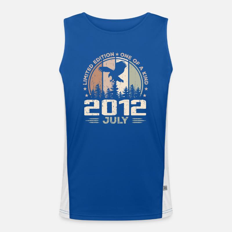 Unvergleichlich seit Juli 2012, 12-jähriges Jubiläum Funktionelles Kontrast-Tank Top für Männer 