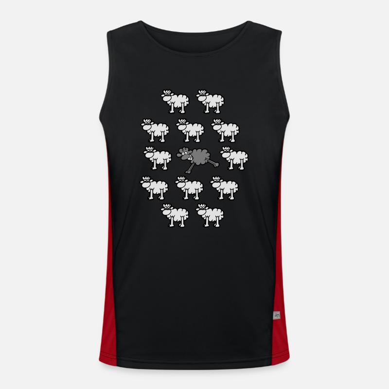 be different Men's Functional Contrast Tank Top 