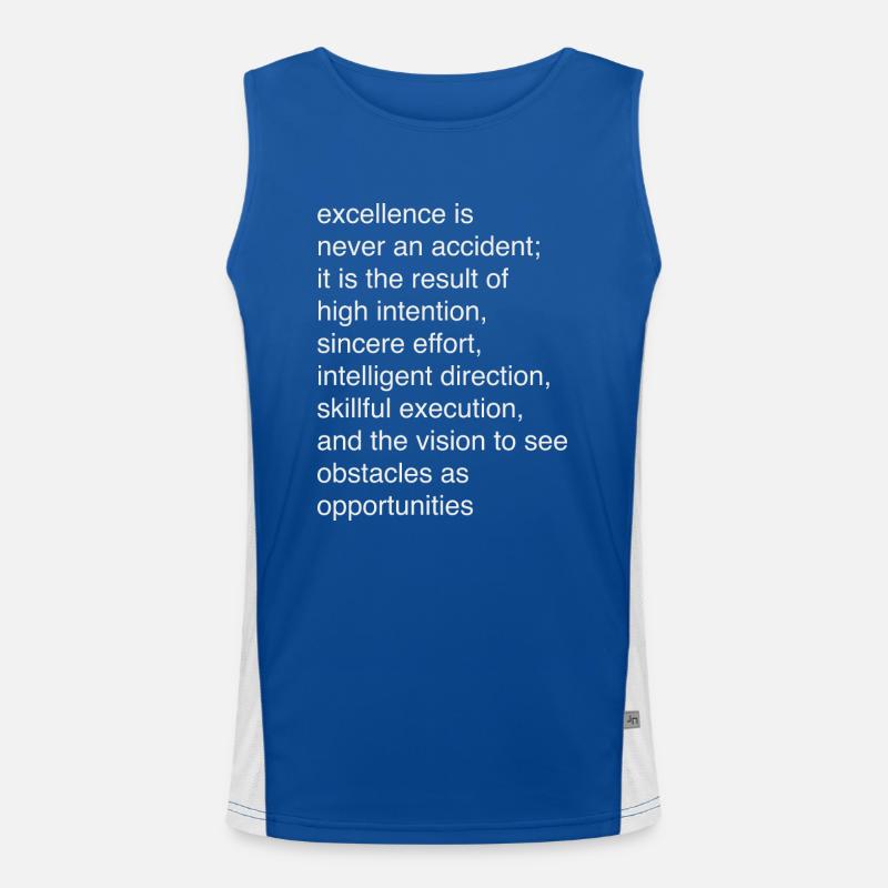 Excellence Men's Functional Contrast Tank Top 