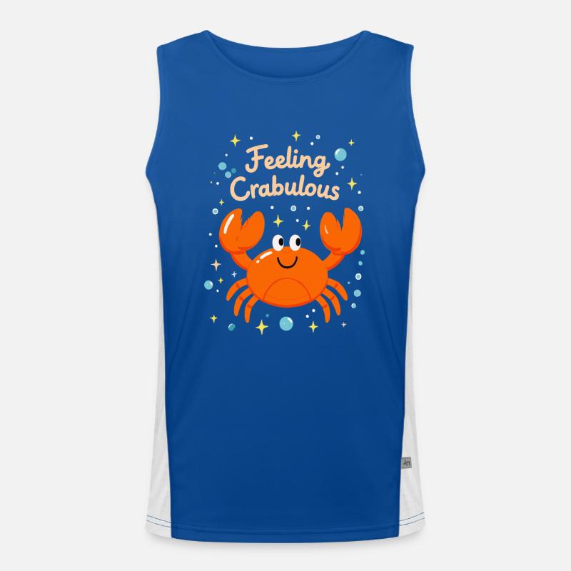 Feeling Crabulous Men's Functional Contrast Tank Top 